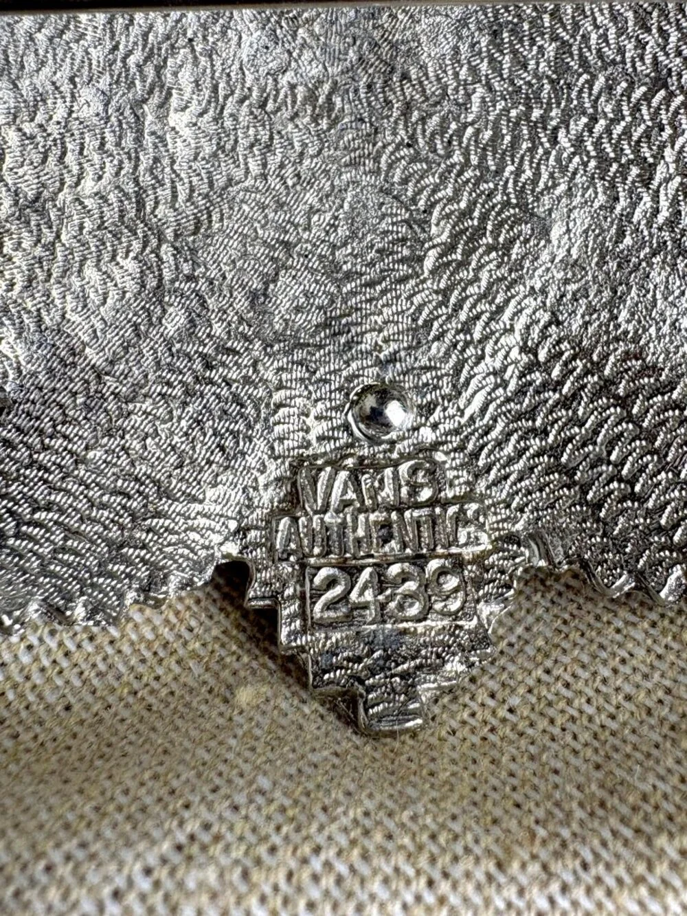 Vintage 1960s Vans Authentics Crown Crest Pin or Pendant #2439